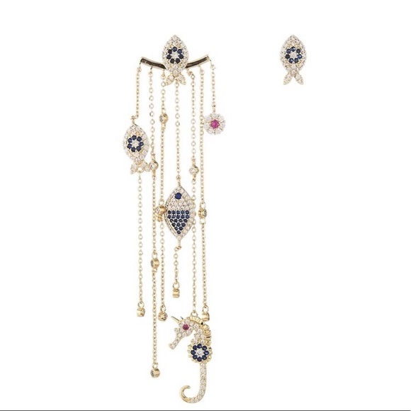 High/Low Nautical Earrings - Picture 3 of 15